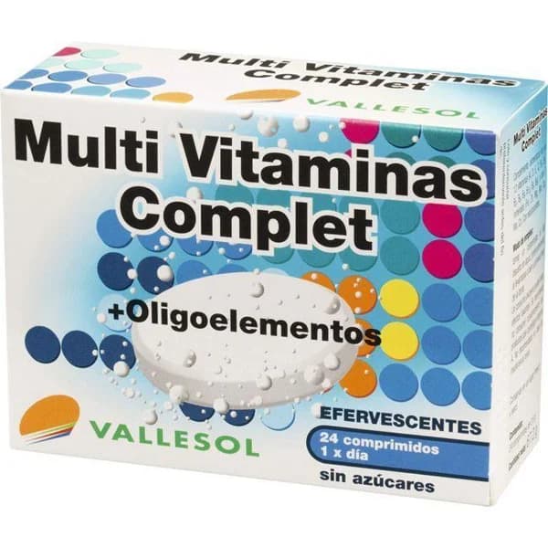 Multi vitaminas complet VALLESOL, caja 24 comprimidos - 24 ud - Imagen del producto en Findit