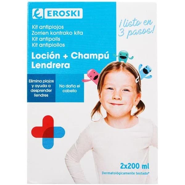 Kit antipiojos EROSKI, pack 1 ud - 1 ud - Imagen del producto en Findit