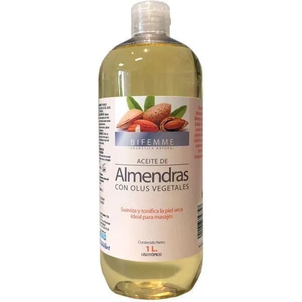 Aceite de almendras BIFEMME, bote 1 litro - 1 l - Imagen del producto en Findit