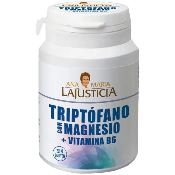 Triptofano c/ melatón+magnesio+vit B6 A. LAJUSTICIA, bote 60 uds - 60 ud - Imagen del producto en Findit