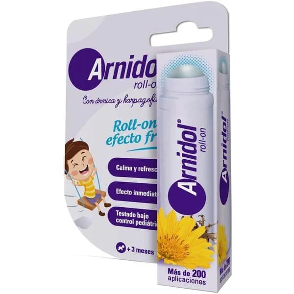 Roll on efecto frío anti golpes y moratones ARNIDOL, tubo 15 ml - 0.02 l - Imagen del producto en Findit