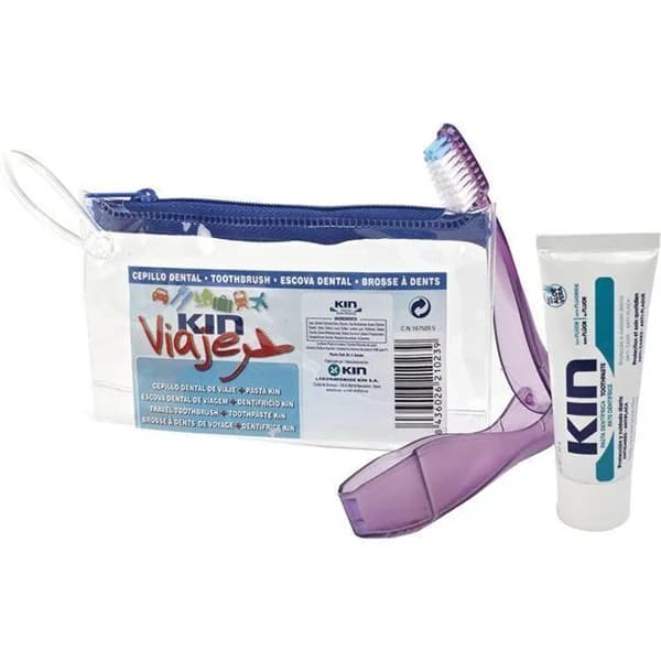 Cepillo y dentífrico para adulto de viaje KIN, pack 1 ud - 1 ud - Imagen del producto en Findit