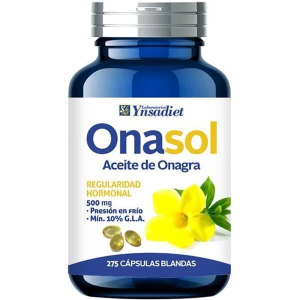 Perlas de onagra HIJAS DEL SOL, bote 275 cápsulas - 275 ud - Imagen del producto en Findit