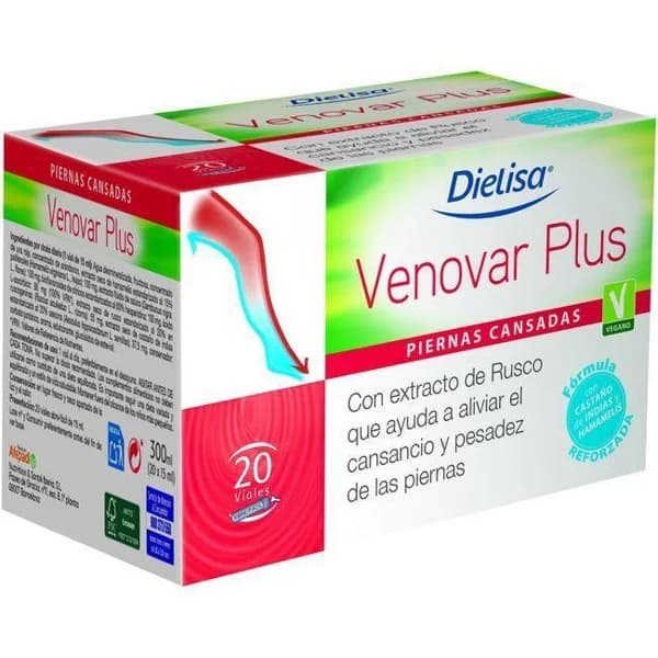 Venovar para la circulación DIETISA, caja 20 viales - 20 ud - Imagen del producto en Findit