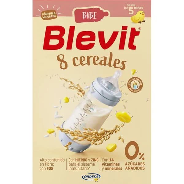 Papilla biberón 8 cereales BLEVIT, caja 500 g - 0.5 kg - Imagen del producto en Findit