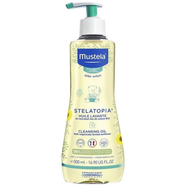Aceite baño piel atópica stelatopia MUSTELA, dosificador 500 ml - 0.5 l - Imagen del producto en Findit