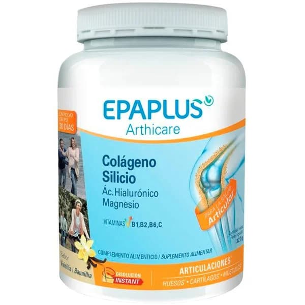 Colageno en polvo con slilicio de vainilla EPAPLUS, bote 335 g - 0.33 kg - Imagen del producto en Findit