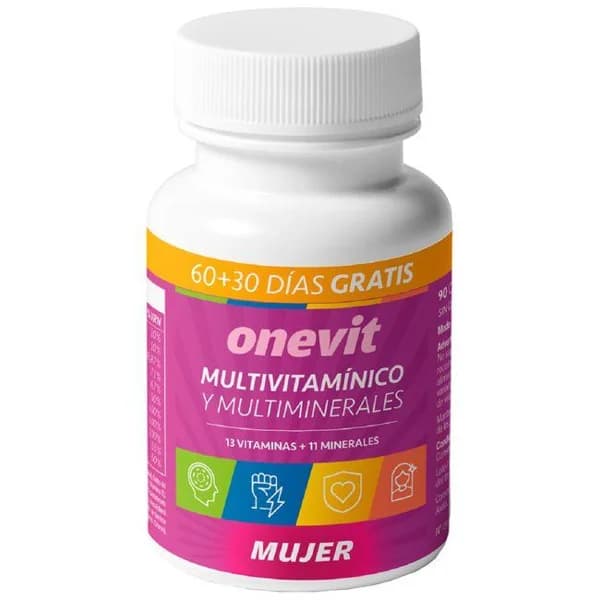 Multivitaminico para mujer ONEVIT, bote 60+30 cápsulas - 30 ud - Imagen del producto en Findit