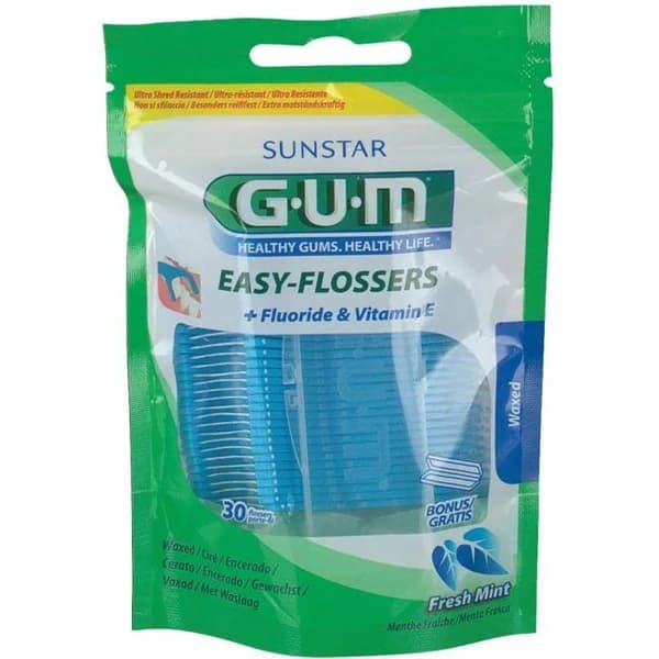 Seda dental easy flossers encerado GUM, paquete 30 uds - 1 ud - Imagen del producto en Findit