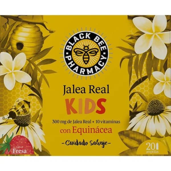Jalea real inmuno kids BLACK BEE, caja 20 ampollas - 20 ud - Imagen del producto en Findit