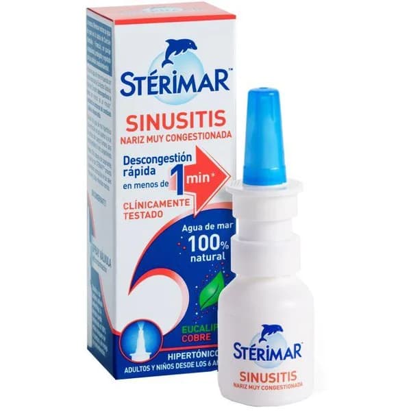 Solución fisiológica agua de mar sinusitis STERIMAR, spray 20 ml - 0.02 l - Imagen del producto en Findit