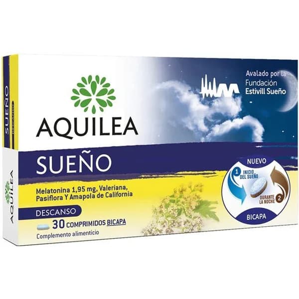 Comprimidos sueño AQUILEA, caja 30 cápsulas - 30 ud - Imagen del producto en Findit