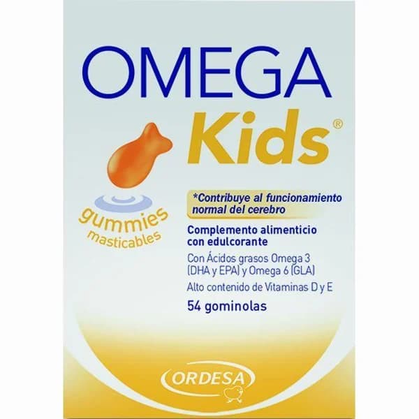 Complemento nutric. infantil masticable OMEGAKIDS, caja 54 dosis - 54 ud - Imagen del producto en Findit