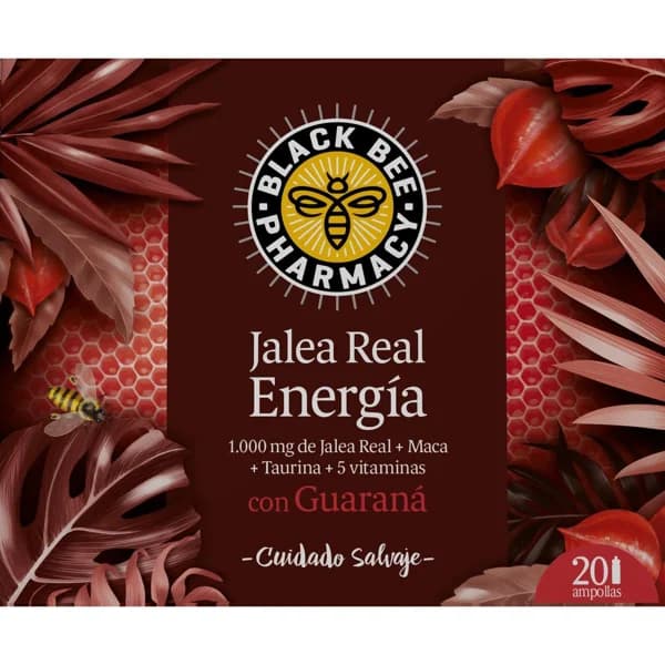 Jalea real energia BLACK BEE, caja 20 ampollas - 20 ud - Imagen del producto en Findit