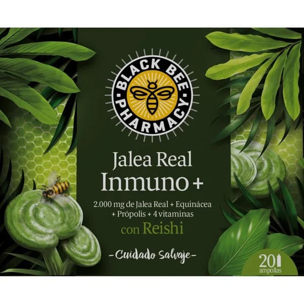Jalea real inmuno plus BLACK BEE, caja 20 ampollas - 20 ud - Imagen del producto en Findit