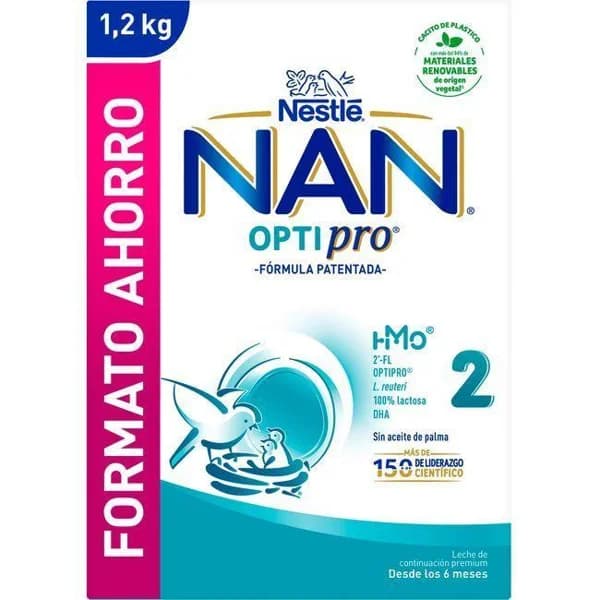 Leche de continuación NAN OPTIPRO 2, caja 1.200 g - 0 kg - Imagen del producto en Findit