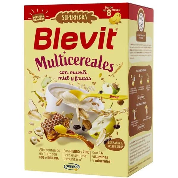 Papilla superfibra multicereales con muesli BLEVIT, caja 500 g - 0.5 kg - Imagen del producto en Findit