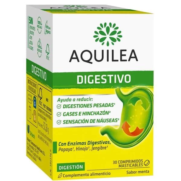 Comprimidos Digestivo AQUILEA, caja 30 uds - 30 ud - Imagen del producto en Findit