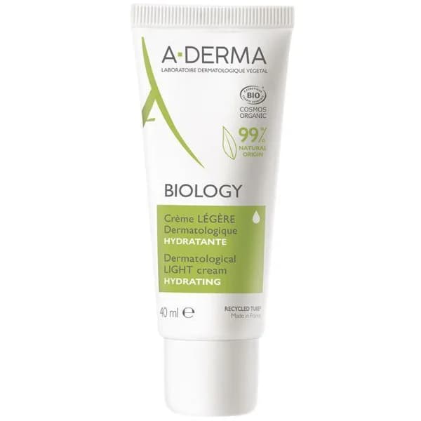 Crema ligera hidratante A-DERMA BIOLOGY, tubo 40 ml - 0.04 l - Imagen del producto en Findit