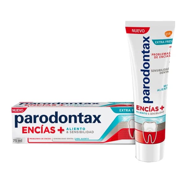 Dentifico encías+aliento y sensibilidad PARODONTAX, tubo 75 ml - 0.08 l - Imagen del producto en Findit