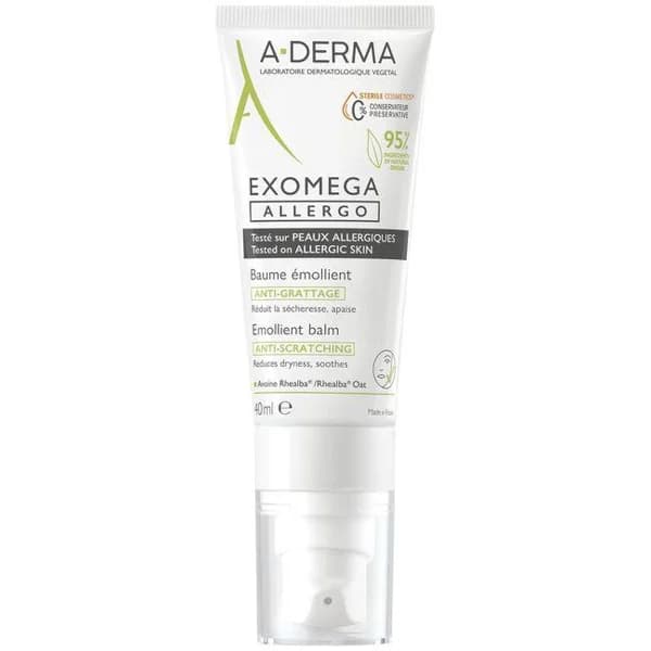 Bálsamo emoliente A-DERMA EXOMEGA ALLERGO, tubo 40 ml - 0.04 l - Imagen del producto en Findit
