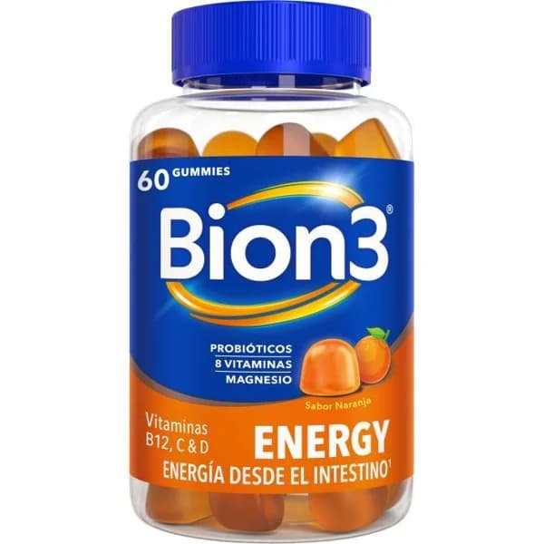 Vitaminas B12, C & D Energy Gominolas BION3, bote 60 comprimidos - 60 ud - Imagen del producto en Findit