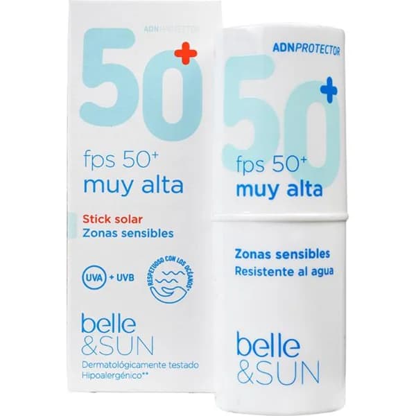 Stick solar 50+ zonas sensibles BELLE, stick 15 g - 1 ud - Imagen del producto en Findit
