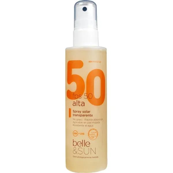 Solar transparente FPS50 no graso BELLE, spray 200 ml - 0.2 l - Imagen del producto en Findit