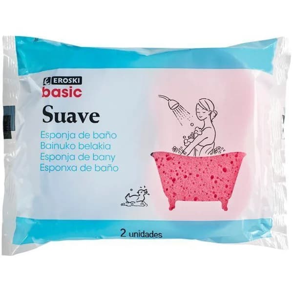 Esponja suave EROSKI basic, pack 2 uds. - 2 ud - Imagen del producto en Findit