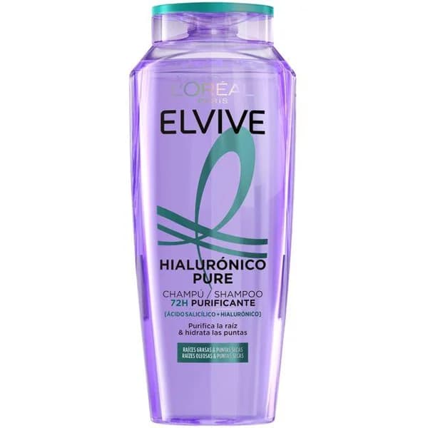 Champú Hialurónico Pure ELVIVE, bote 380 ml - 1 ud - Imagen del producto en Findit
