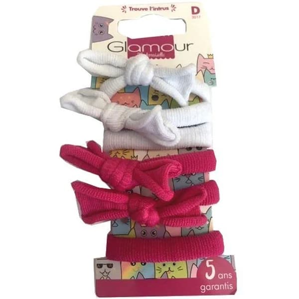 Coleteros infantiles adornos GLAMOUR, pack 8 unid. - 1 ud - Imagen del producto en Findit