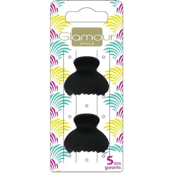 Pinzas negras medianas GLAMOUR, pack 2 uds - 2 ud - Imagen del producto en Findit