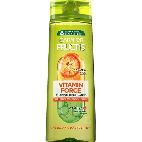 Champú fortificante vitamin force FRUCTIS, bote 380 ml - 1 ud - Imagen del producto en Findit