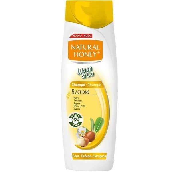 Champú cabello seco NATURAL HONEY, bote 400 ml - 1 ud - Imagen del producto en Findit