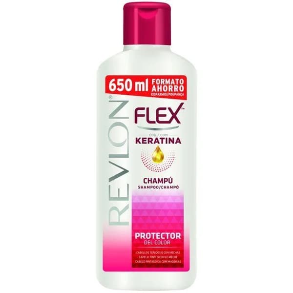 Champú cabello teñido FLEX, bote 650 ml - 1 ud - Imagen del producto en Findit