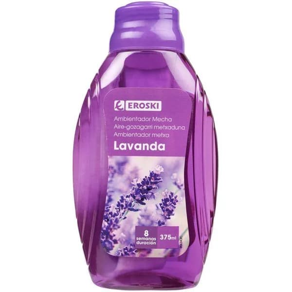 Ambientador mecha EROSKI, bote 375 ml - 0.38 l - Imagen del producto en Findit