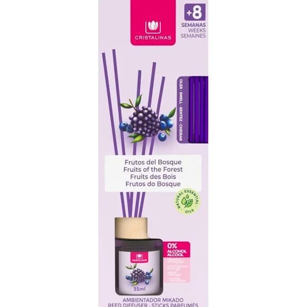 Ambientador varitas frutos CRISTALINAS, bote 35 ml - 0.04 l - Imagen del producto en Findit