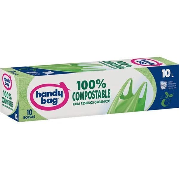 Bolsa de basura compostable 10 l. HANDY BAG, caja 10 uds. - 1 ud - Imagen del producto en Findit