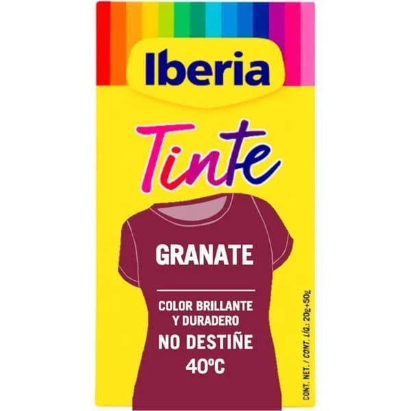 Tinte ropa granate IBERIA, pack 1 ud. - 1 ud - Imagen del producto en Findit