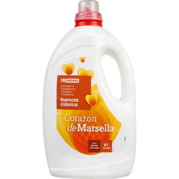 Detergente líquido Marsella EROSKI, garrafa 61 dosis - 61 ud - Imagen del producto en Findit