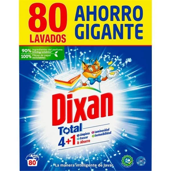 Detergente polvo DIXAN, maleta 80 dosis - 80 ud - Imagen del producto en Findit