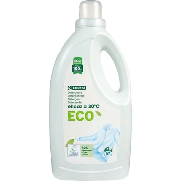 Detergente líquido EROSKI ECO, garrafa 2 litros - 2 l - Imagen del producto en Findit