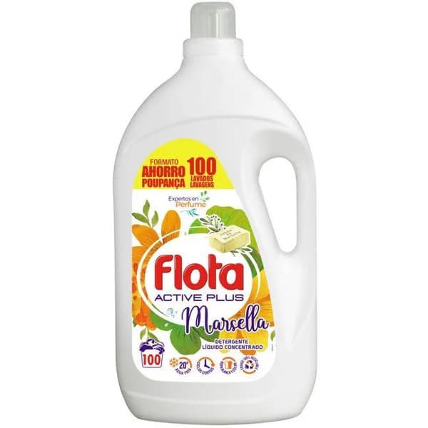 Detergente líquido Marsella FLOTA, garrafa 100 dosis - 100 ud - Imagen del producto en Findit