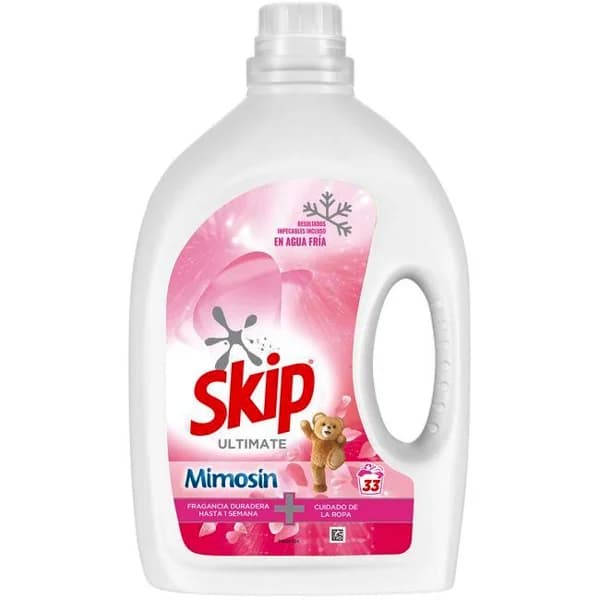 Detergente líquido mimosín SKIP ULTIMATE, garrafa 33 dosis - 33 ud - Imagen del producto en Findit