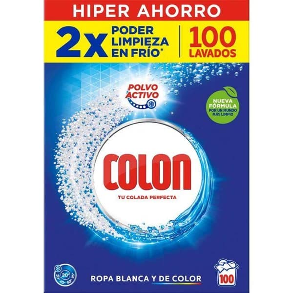 Detergente en polvo COLON, maleta 100 dosis - 100 ud - Imagen del producto en Findit