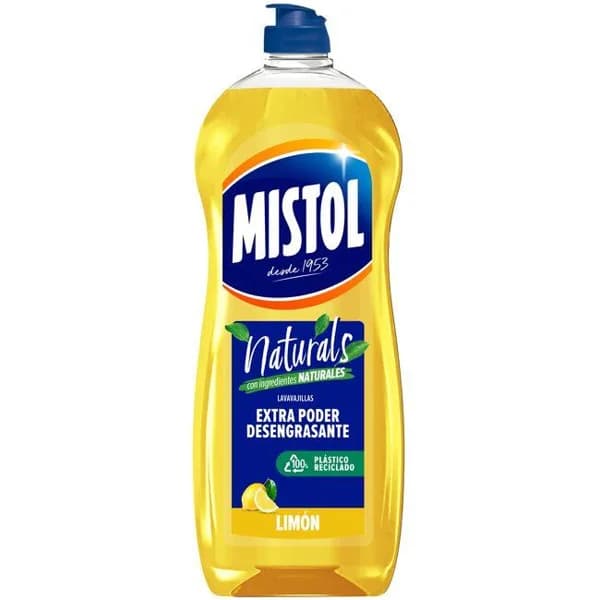 Lavavajillas limón MISTOL NATURALS, botella 650 ml - 0.65 l - Imagen del producto en Findit