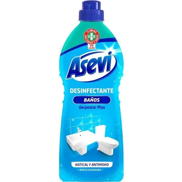Limpiador desinfectante para baños ASEVI, botella 1,1 litros - 1.1 l - Imagen del producto en Findit