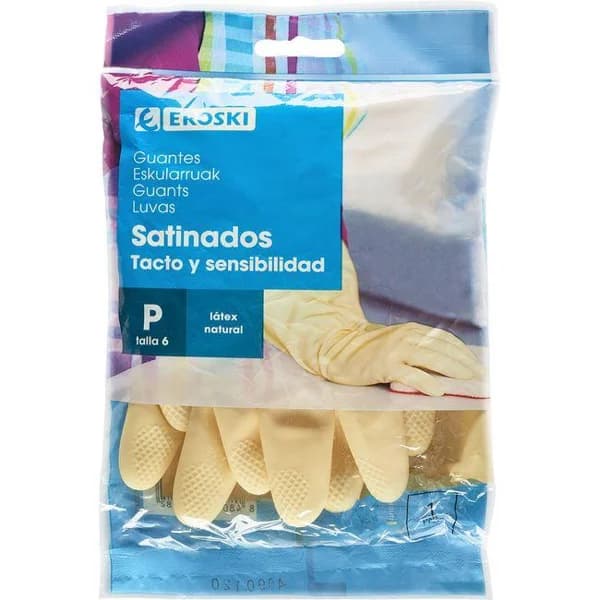 Guante satinado talla pequeña EROSKI, paquete 1 par - 1 ud - Imagen del producto en Findit