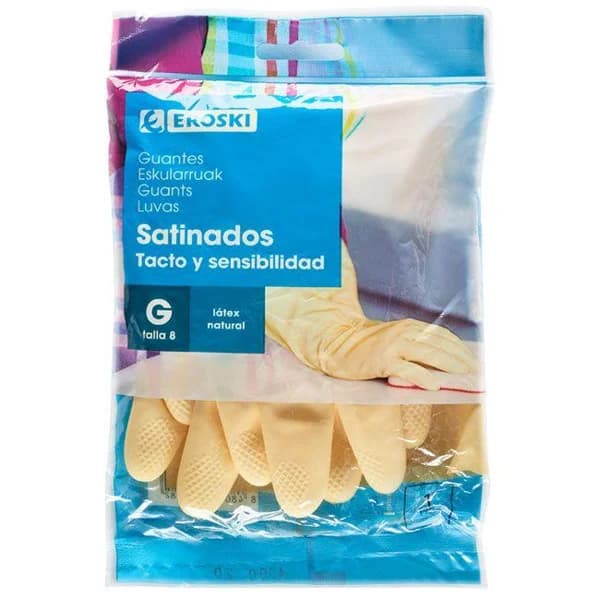 Guante satinado talla grande EROSKI, paquete 1 par - 1 ud - Imagen del producto en Findit