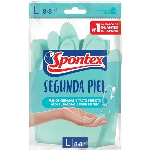 Guante segunda piel talla grande SPONTEX, paquete 1 par - 1 ud - Imagen del producto en Findit